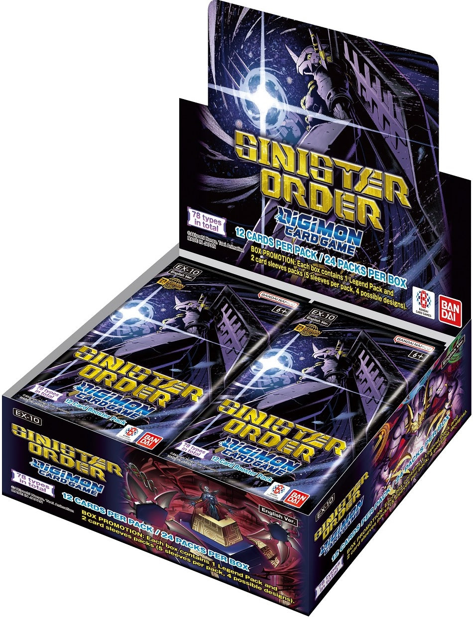 DIGIMON CG EX-10 SINISTER ORDER BOOSTER BOX