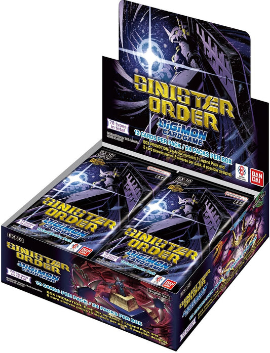 DIGIMON CG EX-10 SINISTER ORDER BOOSTER BOX