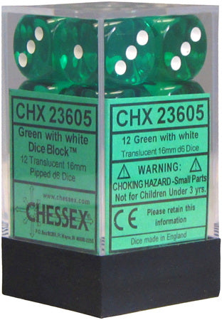 CHESSEX 16MM 12D6 DICE