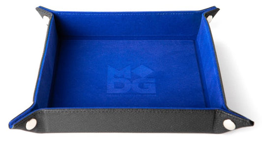 FANROLL DICE TRAY BLUE VELVET W/PU LEATHER