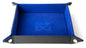 FANROLL DICE TRAY BLUE VELVET W/PU LEATHER