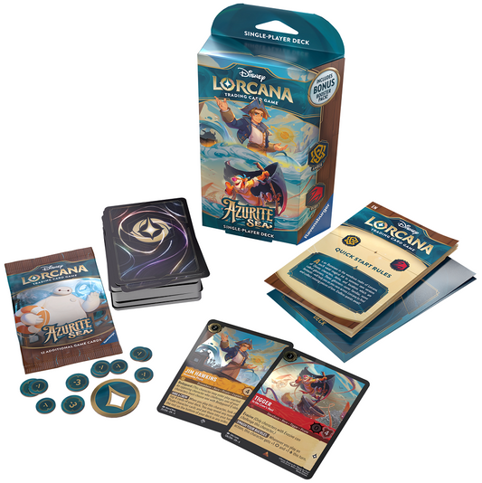 LORCANA AZURITE SEA STARTER DECK: JIM/TIGGER