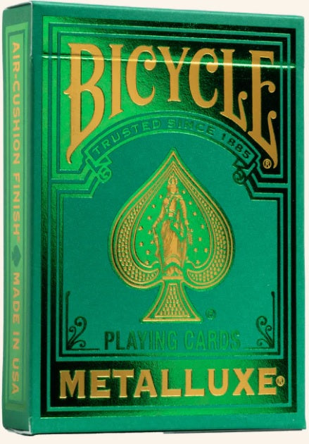 BICYCLE STANDARD PLAYING CARDS - METALLUXE GREEN