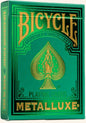 BICYCLE STANDARD PLAYING CARDS - METALLUXE GREEN