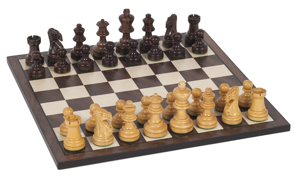 CHESS SET 11.5" WOOD WALNUT