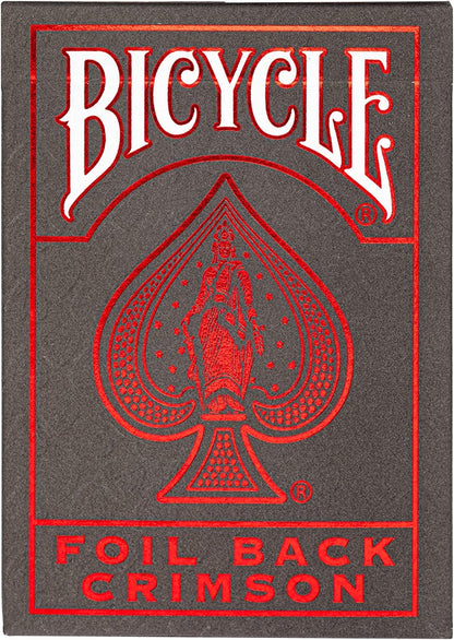 BICYCLE STANDARD PLAYING CARDS - METALLUXE CRIMSON RIDER