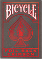 BICYCLE STANDARD PLAYING CARDS - METALLUXE CRIMSON RIDER