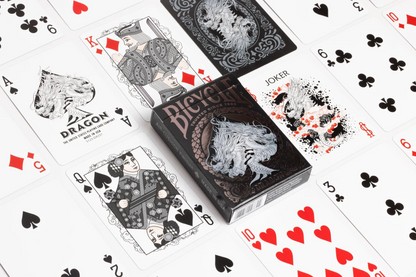 BICYCLE STANDARD PLAYING CARDS - BLACK DRAGON