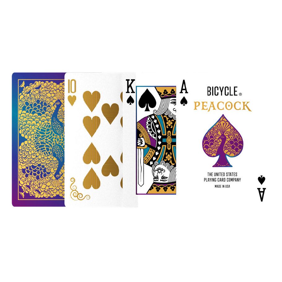 BICYCLE STANDARD PLAYING CARDS - PURPLE PEACOCK