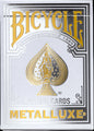 BICYCLE STANDARD PLAYING CARDS - METALLUXE SILVER