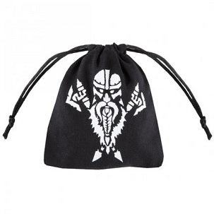 QWORKSHOP DICE BAG DWARVEN BLACK/WHITE