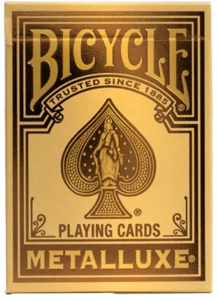 BICYCLE STANDARD PLAYING CARDS - METALLUXE GOLD