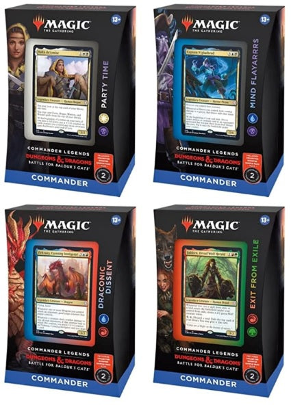 MTG COMMANDER LEGENDS BALDUR'S GATE COMMANDER DECKS