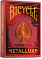 BICYCLE STANDARD PLAYING CARDS - METALLUXE RED