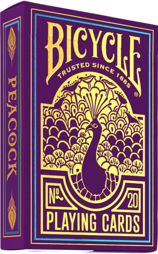 BICYCLE STANDARD PLAYING CARDS - PURPLE PEACOCK